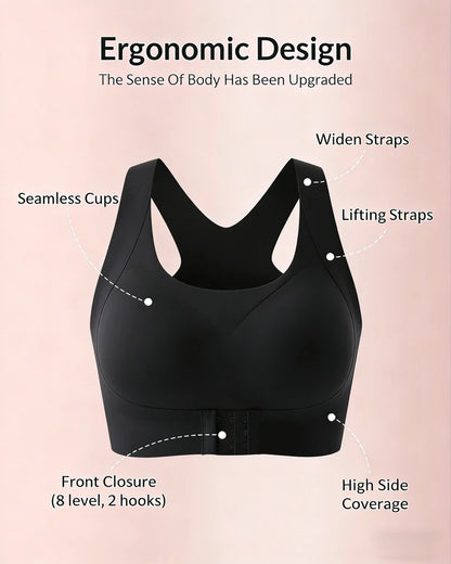 🔥LAST DAY PROMOTION - 50% OFF | LOVILDS Front Closure Cross-Back Wireless Posture Bra